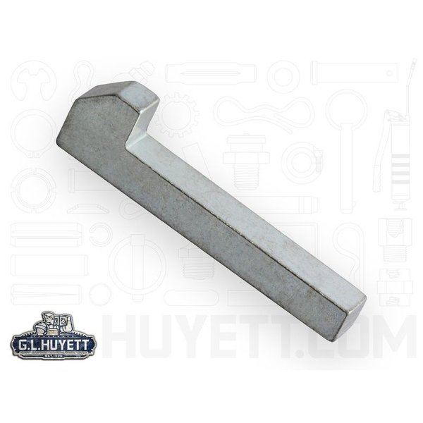 G.L. Huyett Tapered Gib Head Machine Key, Tapered Gib End, Carbon Steel, Zinc Clear Trivalent, 1-1/2 in L GIB-0250-1500ZC